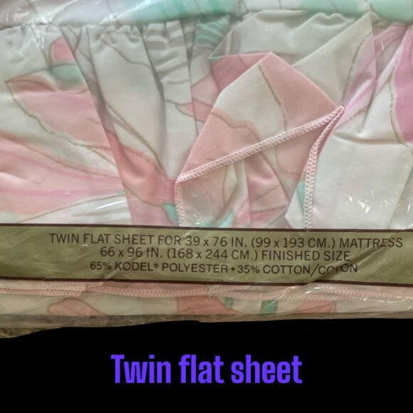 Vtg Springmaid Wondercale Percal Twin Flat Sheets Lillium & Colorworks Patterns - Picture 4 of 12